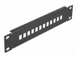 DeLOCK 10″ LWL Patchpanel 12 Port für SC Simplex / LC Duplex 1 HE schwarz (Delock 10 Zoll LWL Patchpanel 12 Port fÃ¼r SC Simplex / LC Duplex 1 HE schwarz)