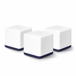 Mercusys AC1900 Whole Home Mesh Wi-Fi System (Mercusys Halo H50G [3-pack] AC1900 Whole Home Mesh Wi-Fi System, 600 Mbps at 2.4 GHz + 1300 Mbps at 5 GHz, 3x Internal Antennas, 3x Gigabit Ports per U...