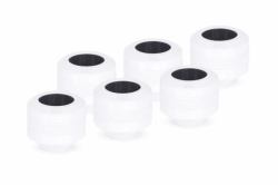 Alphacool 17483 computer cooling system part/accessory Fitting (Alphacool Eiszapfen PRO 13mm Hard Tube Compression White Fitting - Six Pack)