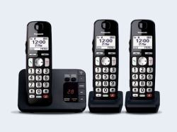 Panasonic KX-TGE823EB Telefon DECT-Telefon Anrufer-Identifikation Schwarz (PANASONIC KX-TGE823EB TRIO)