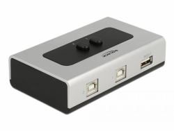 DeLOCK Umschalter USB 2.0 mit 2 x Typ-B Buchse zu 1 x Typ-A Buchse manuell bidirektional (Delock Umschalter USB 2.0 mit 2 x Typ-B Buchse zu 1 x Typ-A Buchse manuell bidirektional)
