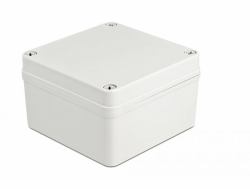 DeLOCK Installationsgehäuse IP65 wasserdicht 125 x 125 x 75 mm grau (Delock - overflademonteret boks - grÃ¥)
