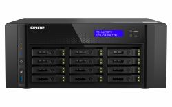 QNAP TS-h1290FX NAS Tower EPYC 7302P 128 GB DDR4 0 TB QuTS hero Nero (12-Bay U.2 NVMe PCIe Gen4 x4 all-flash desktop NAS AMD EPYC 16-core 7302P up to 3.3GHz 12 x 2.5in U.2 NVMe / SATA SSD bays 128G...