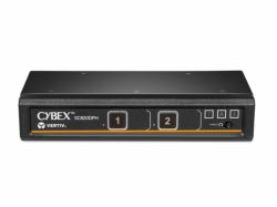 Vertiv SC820DPH-400 Tastatur/Video/Maus [KVM]-Switch Schwarz (CYBEX SC UNIVERSAL DP/H SECURE - KVM SWITCH 2-PORT SINGLE DISPLAY)