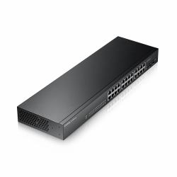 Zyxel GS-1900-24 v2 Managed L2 Gigabit Ethernet [10/100/1000] 1U Schwarz (GS1900-24 V2 24-PORT GBE L2 - SMART SWITCH RACKMOUNT FANLESS)