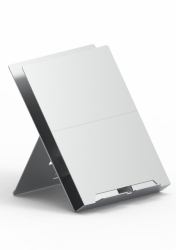 STANDIVARIUS ETRA - ergonomic/with pivotable document holder (Laptop Stand with Pivotable Document Holder - Natural Aluminium)