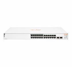Hewlett Packard Enterprise Aruba Instant On 1830 24G 12p Class4 PoE 2SFP 195W Managed L2 Gigabit Ethernet [10/100/1000] Power over Ethernet [PoE] 1U (HPE Aruba Switch IOn 1830 24G 2SFP EU)