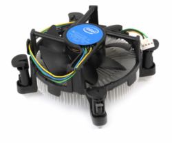 Intel E97379-003 computer cooling system Processor Air cooler Aluminium, Black (INTEL E97379-003 LOW PROFILE CPU COOLER)