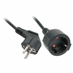 Lindy 30244 prolunghe e multiple 3 m 2 presa[e] AC Interno Nero (3M NETZVERLNGERUNGSKABEL - SCHUKO)