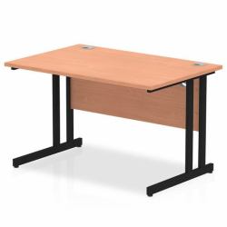 Dynamic Impulse Straight Desk (Dynamic Impulse 1200 x 800mm Straight Desk Beech Top Black Cantilever Leg)