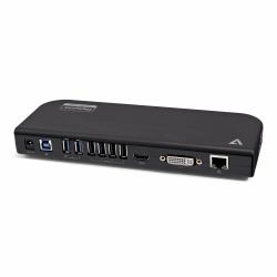 V7 UDDS2 laptop-dockingstation & portreplikator Andocken USB 2.0 Schwarz (USB DOCKING STATION DUALDISPLAY - 2K RESOLUTION 6 USBPORTSETHERNET)