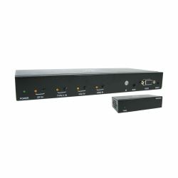 Tripp Lite B320-4X1-MHE-K Audio-/Video-Leistungsverstärker AV-Sender & -Empfänger Schwarz (4P HDMI/DP/USB-C/VGA HDMI/CAT6 - 125FT TAA)