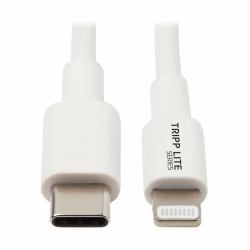 Tripp Lite M102-003-WH USB-C auf Lightning Sync-/Ladekabel [Stecker/Stecker], MFi-zertifiziert, Weiß, 0,9 m (Eaton Tripp Lite Series USB-C to Light)