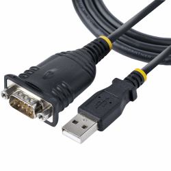 StarTech.com 1 m USB Seriell Adapter, USB auf RS232 Adapter, Prolific IC, USB auf Seriell Konverter für PLC/Drucker/Scanner/Switch, USB zu Seriell/DB9, USB RS232 Kabel, Windows/Mac (3FT USB TO SER...