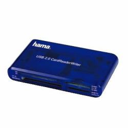 Hama USB CardReaderWriter 35in1 Kartenleser Blau (35IN1 USB2.0 MULTI CARD READER BLUE)