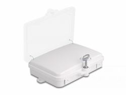 DeLOCK LWL Verteilerbox für Innen- und Außenbereich IP65 wasserfest abschließbar 6 Port weiß (Delock LWL Verteilerbox fÃ¼r Innen- und AuÃenbereich IP65 wasserfest abschlieÃbar 6 Port we...