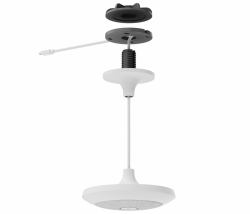 Logitech 952-000123 Videokonferenzsystem Aufhängung (Logitech Webcam RALLY MIC POD PENDANT MOUNT Expension white +++ DeckenhÃ¤ngehalterung fÃ¼r Rally Mic Pod Mikrofone)