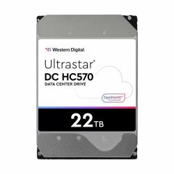 Western Digital Ultrastar DH HC570 Interne Festplatte 22 TB 7200 RPM 512 MB 3.5" SAS (WD Ultrastar DC HC570 - Hard drive - 22 TB - internal - 3.5" - SAS 12Gb/s - 7200 rpm - buffer: 512 MB)