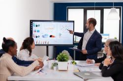 Sharp PN-L652B - 165 cm [65"] Diagonalklasse L2B Series LCD-Display mit LED-Hintergrundbeleuchtung - interaktiv - mit Touchscreen [Multi-Touch] - Android - 4K UHD [2160p] 3840 x 2160 - Direct LED