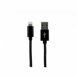 Cables Direct NLMOB-LT1MBDBK Lightning-Kabel 1 m Schwarz (CDL 1M Black USB2.0 A - Lightning)