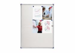Nobo Extraflacher Schaukasten, magnetisch, 9xA4 (Nobo 1902282 Internal Flat Glazed Case 9 x A4 Magnetic)