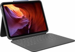Logitech Rugged Folio (Logitech Rugged Folio - Tastatur und FoliohÃ¼lle - Apple Smart connector - QWERTZ - Schweizerisch - Graphite - fÃ¼r Apple 10.9-inch iPad [10. Generation], iPad A16 Wi-Fi,...
