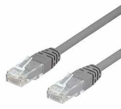 Deltaco TP-60 Netzwerkkabel Grau 0,5 m Cat6 U/UTP [UTP] (DELTACO patchkabel - 50 cm - grÃ¥)