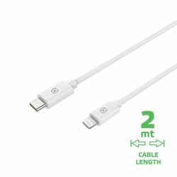 Celly USBLIGHTC2MWH Lightning-Kabel 2 m Weiß (Celly Lightning-kabel - 2 m)