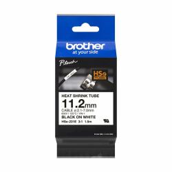 Brother HSE-231E Etiketten erstellendes Band (HS-E231E 11.2MM BLACK ON - WHITE HEAT SHRINK TUBE)