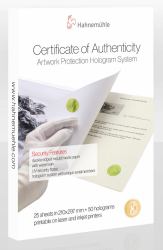 Hahnemühle 10640397 Fotopapier A4 Weiß Matt (CERTIFICATEOFAUTHENTICITY-A4 25S 150)