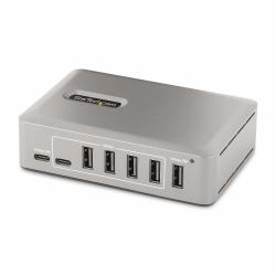 StarTech.com 10-Port USB-C Hub - 8x USB-A/2x USB-C - USB C Verteiler mit 65 W Netzteil - USB 3.1 / 3.2 Gen 2 10 Gbit/s - Adapter USB C auf USB A - USB Typ C Splitter mit 2x BC 1.2 Ports und verrieg...