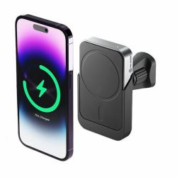ALOGIC MSCCM Ladegerät für Mobilgeräte Smartphone Schwarz USB Kabelloses Aufladen Schnellladung Auto (MAGSAFE CHARGER WITH CAR MOUNT - )