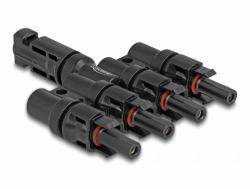 DeLOCK 60026 Kabeladapter 1 x DL4 4 x DL4 Schwarz (Delock DL4 Solar Konnektor 1 x Stecker zu 4 x Buchse)