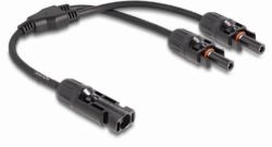 DeLOCK DL4 Solar Splitter Kabel 1 x Stecker zu 2 x Buchse 30 cm schwarz (Delock DL4 Solar Splitter Kabel 1 x Stecker zu 2 x Buchse 30 cm schwarz)