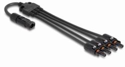 DeLOCK DL4 Solar Splitter Kabel 1 x Stecker zu 4 x Buchse 50 cm schwarz (DL4 Solar Kabel 4 mmÂ² Stecker zu Buchse, 5 m, Verbindung, Funk Netzwerk)