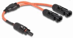 DeLOCK DL4 Solar Splitter Kabel 1 x Buchse zu 2 x Stecker 30 cm rot (Delock DL4 Solar Splitter Kabel 1 x Buchse zu 2 x Stecker 30 cm rot)