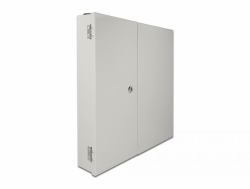 DeLOCK LWL Wandverteiler mit Doppeltür grau (Delock - Glasfaser-Verteilerbox - geeignet fÃ¼r Wandmontage - Grau)