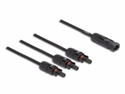 DeLOCK DL4 Solar Splitter Kabel 1 x Stecker zu 3 x Buchse 35 cm schwarz (Adapter mini DisplayPort 1.2 Stecker mit, Monitor Anschluss, Video Display AV)