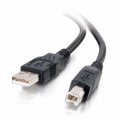 C2G Cavo USB 2.0 A/B, 1 m - Nero [3,3 piedi] (3.3ft [1m] USB 2.0 A/B Cable - Black)