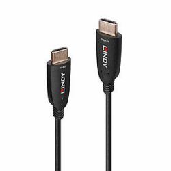 Lindy 38511 HDMI-Kabel 15 m HDMI Typ A [Standard] Schwarz (15M FIBRE-OPTIC-HYBRID - HDMI 8K6 KABEL)