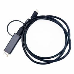 Yealink 330000008024 Videokabel-Adapter 1,2 m HDMI Typ A [Standard] USB Typ-C Schwarz (YEALINK USB-HDMI-1.2M CABLE)