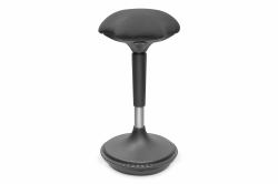 Digitus Ergonomischer Hocker / Stehhilfe, höhenverstellbar mit Gasdruckfeder (ERGONOMIC STOOL / STANDING AID - HEIGHT-ADJUSTABLE W/GAS PS BLK)