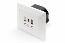 CHARGER BOX F.SMARTPHONE/TABLET - 2XUSB 1XUSBTYPE-C 5V 3.1A