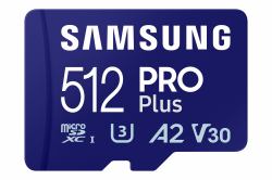 Samsung PRO Plus microSD-Speicherkarte [2023] [inkl. SD Adapter] - 512 GB (Memory Card 512 Gb Microsdxc - Uhs-I Class 10 - Warranty: 12M)