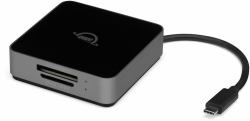 OWC Atlas Kartenleser USB 3.2 Gen 2 [3.1 Gen 2] Type-C Schwarz (OWC USB-C Dual-slot CFexpress Type B and SDXC UHS-II Card Reader)