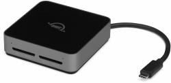 OWC Atlas Kartenleser USB 3.2 Gen 2 [3.1 Gen 2] Type-C Schwarz (OWC USB-C Dual-Slot SDXC UHS-II Card Reader)