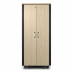 APC NetShelter Soundproof, 32U, Server Rack Enclosure, 230V, Maple (APC NETSHELTER SOUNDPROOF - SERVER RACK 32U 230V 1666H X 750)
