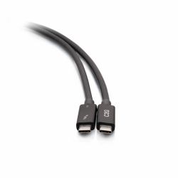 C2G 1.6ft [0.5m] ThunderboltTM 4 USB-C® Cable [40Gbps] (C2G 1.5ft Thunderbolt 4 USB C Cable - USB C to USB C - 40Gbps - M/M - Thunderbolt cable - USB-C [M] to USB-C [M] - USB 3.2 / DisplayPort 2.1...