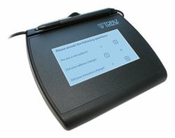 Topaz Systems T-LBK755 Black LCD (SignatureGem Backlit LCD 4x3 - SE Dual Interface SE Dual - Interface Higher Speed Version. Rugged signing area for long life - Warranty: 36M)