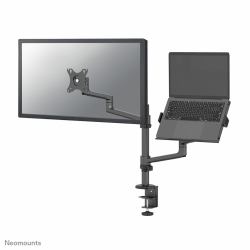 Neomounts DS20-425BL2 Braccio per monitor con supporto per laptop 17-27" - salvaspazio (Neomounts NEXT Lite Monitor arm with laptop holder 17-27" - space saving [5Years warranty])